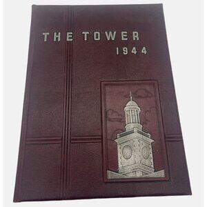 Vintage 1944 The Tower Yearbook Nyack High School New York 7th to 12th Grade